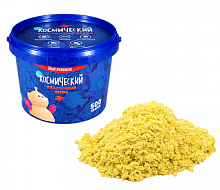 Космический пластичный песок Жёлтый 0.5 кг